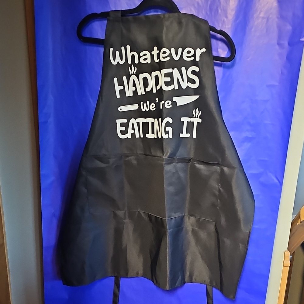 Black Apron with Fun Quote